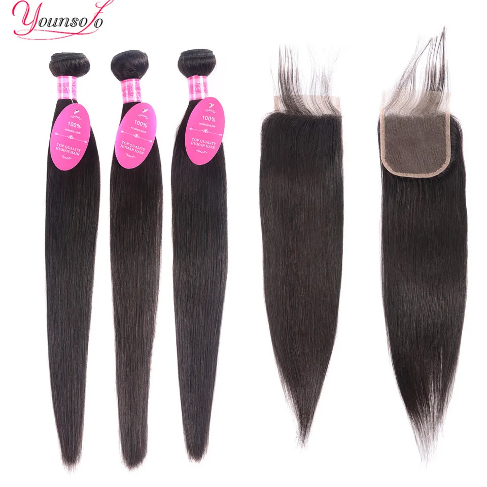 Younsolo Brazilian Straight Bundles With Closure Human Hair Bundles With Closure Natural Color Bundles With Closure Remy Hair
Younsolo Brazilian Straight Bundles With Closure Human Hair Bundles With Closure Natural Color Bundles With Closure Remy Hair