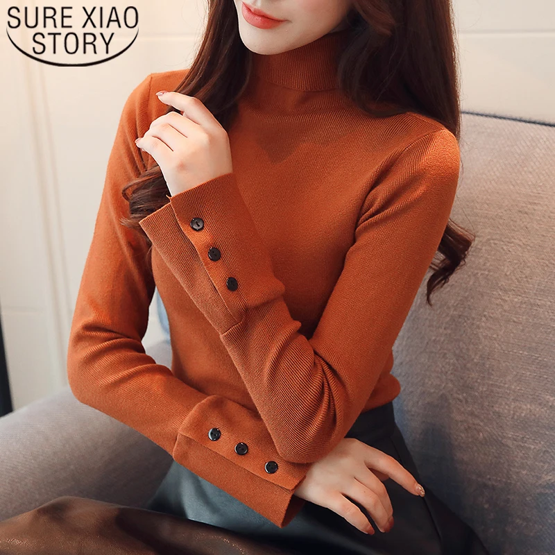 Women sweaters and pullovers 2019 ladies top solid button turtleneck sweater Pullovers Solid harajuku knit sweater women 6472 50
Women sweaters and pullovers 2019 ladies top solid button turtleneck sweater Pullovers Solid harajuku knit sweater women 6472 50