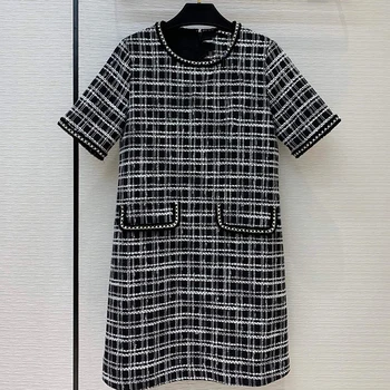 2020 Runway Dress Designer Dress for Women Elegant Short Sleeve A-line Casual Knit Sweater Dresses Vestidos
2020 Runway Dress Designer Dress for Women Elegant Short Sleeve A-line Casual Knit Sweater Dresses Vestidos