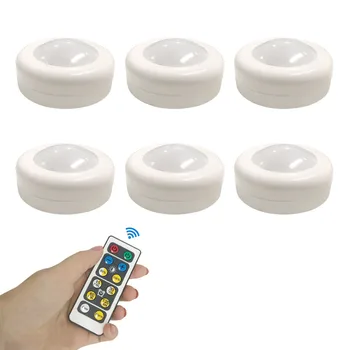 Remote Control Touch Sensor LED Under Kitchen Cabinets lights Warm white/White LED Puck Lights For Close Wardrobe Stair Hallway
Remote Control Touch Sensor LED Under Kitchen Cabinets lights Warm white/White LED Puck Lights For Close Wardrobe Stair Hallway
