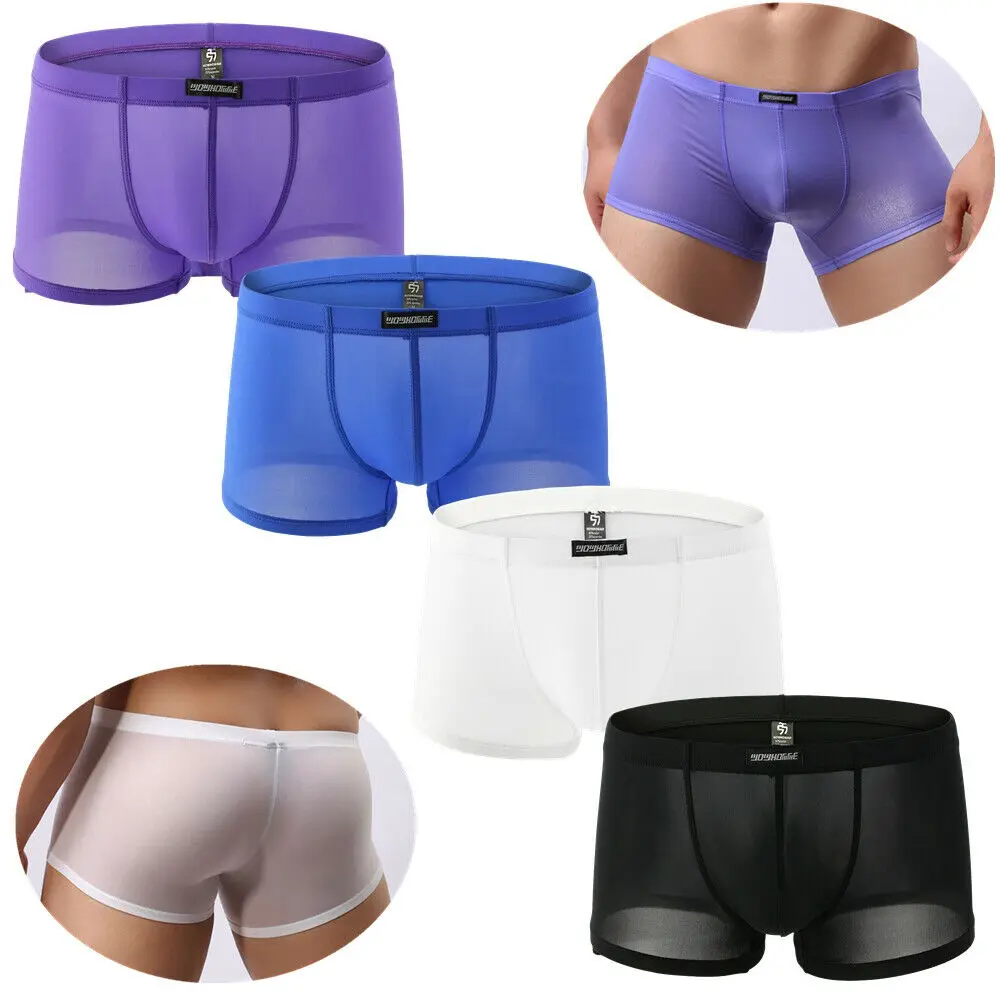 4/1PCS Ice Silk Men Underwear Seamless Transparent Boxer Shorts Thin Stretchy Sheer Breathable Comfortable Panties Underpants
4/1PCS Ice Silk Men Underwear Seamless Transparent Boxer Shorts Thin Stretchy Sheer Breathable Comfortable Panties Underpants
