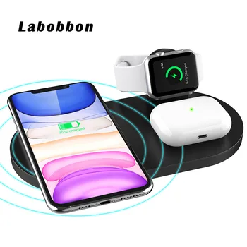 Labobbon 3 in 1 15W Wireless Charger Pad Qi Fast Charging Holder for Apple Watch 5 4 3 for Airpods Pro 2 For iPhone 11 Pro Max
Labobbon 3 in 1 15W Wireless Charger Pad Qi Fast Charging Holder for Apple Watch 5 4 3 for Airpods Pro 2 For iPhone 11 Pro Max