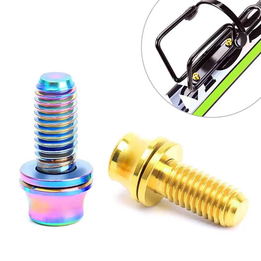 2PCS M5*12MM Bicycle Water Bottle Cage Fixing Bolts Titanium Alloy Screw With Washer for Cycling Cycling Accessories
2PCS M5*12MM Bicycle Water Bottle Cage Fixing Bolts Titanium Alloy Screw With Washer for Cycling Cycling Accessories