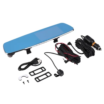 L707 Front And Back Double Recorded High Definition 170 Degree Wide-Angle Car Rearview Recorder Review Mirror DVR
L707 Front And Back Double Recorded High Definition 170 Degree Wide-Angle Car Rearview Recorder Review Mirror DVR