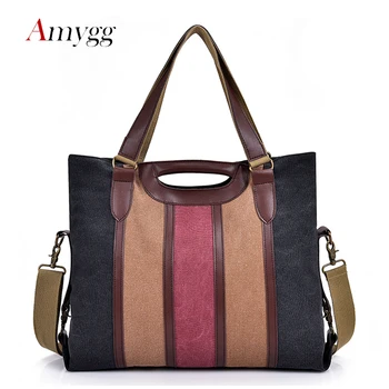 2020 Women's Canvas Retro Patchwork Vertical Striped Thread Handbag Lady Messenger Bags Female Fashion High Quality Shoulder Bag
2020 Women's Canvas Retro Patchwork Vertical Striped Thread Handbag Lady Messenger Bags Female Fashion High Quality Shoulder Bag