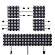 RGB 5050 LED Pixel Screen Panel WS2812 Light 16x16 8x32 Module Programmed Individually Addressable WS2812B Led Panel DC5V
RGB 5050 LED Pixel Screen Panel WS2812 Light 16x16 8x32 Module Programmed Individually Addressable WS2812B Led Panel DC5V