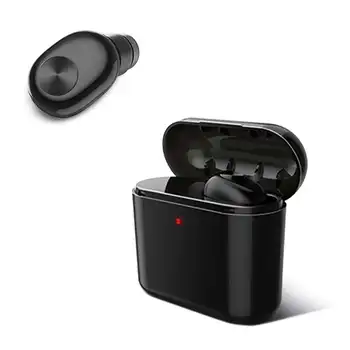 Invisible Wireless Mini Bluetooth Headset Wireless Mobile Phone With 700 Mah Portable Charging Box Black
Invisible Wireless Mini Bluetooth Headset Wireless Mobile Phone With 700 Mah Portable Charging Box Black