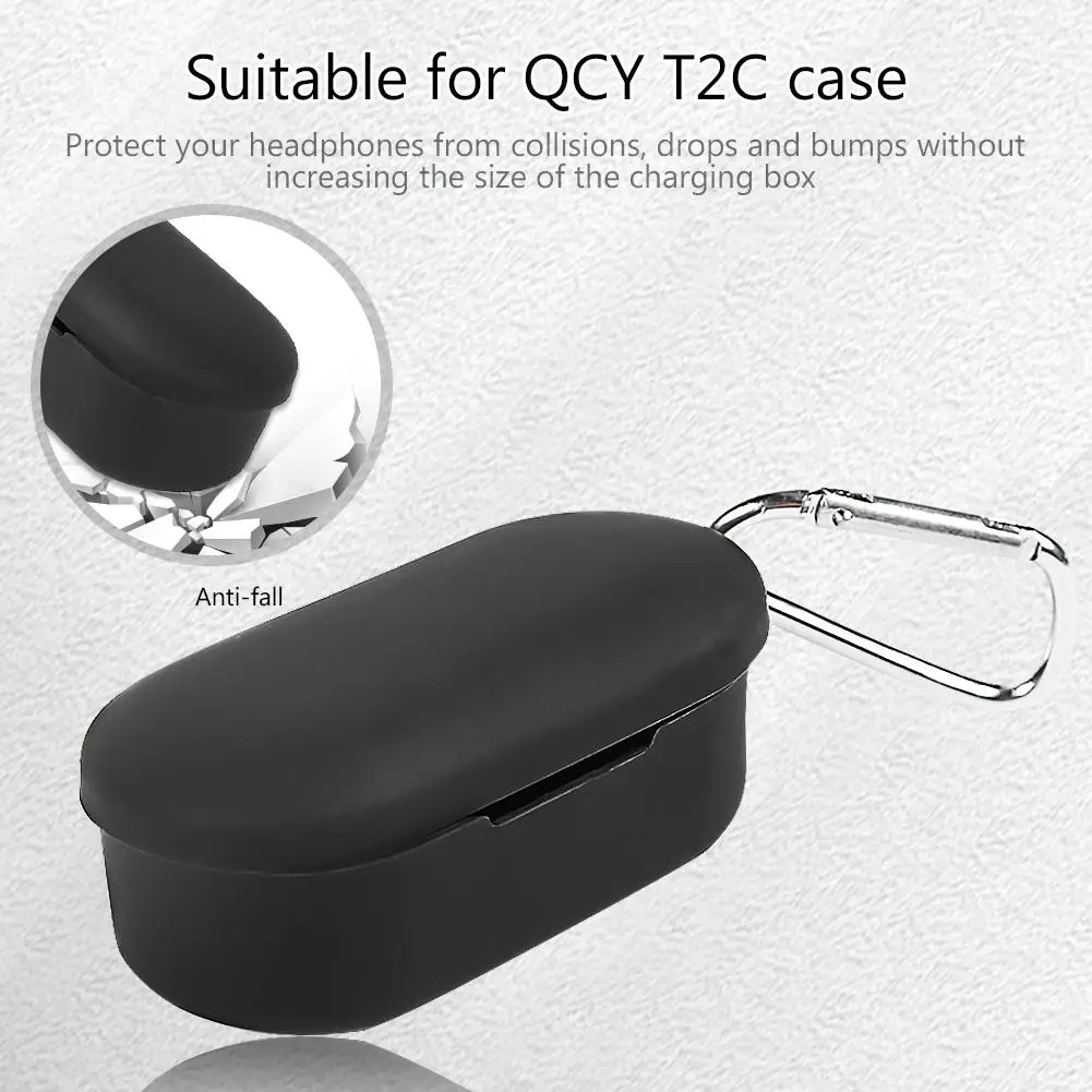Protective Sleeve Cover Anti-fall Waterproof Charging Case For QCY T2C/T2S Silicone Bluetooth Wireless Headset Earphones Box
Protective Sleeve Cover Anti-fall Waterproof Charging Case For QCY T2C/T2S Silicone Bluetooth Wireless Headset Earphones Box