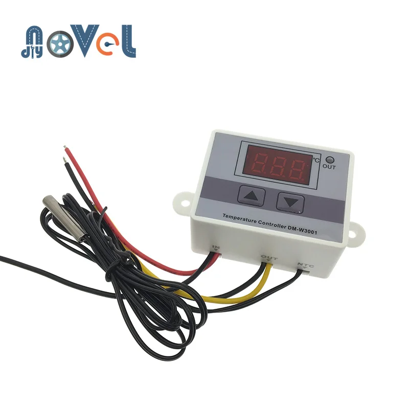 AC 110V-220V Digital Control Temperature Microcomputer Thermostat Switch Thermometer 10A Thermoregulator W3001 NTC Sensor
AC 110V-220V Digital Control Temperature Microcomputer Thermostat Switch Thermometer 10A Thermoregulator W3001 NTC Sensor