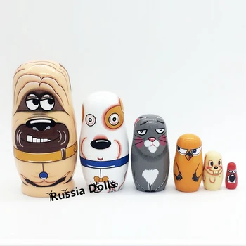 6 Layers Wooden 14.5 cm Height Cartoon Russia Dolls Photocopying Lovely Puppy Dog Expression Children Christmas Gift Toy
6 Layers Wooden 14.5 cm Height Cartoon Russia Dolls Photocopying Lovely Puppy Dog Expression Children Christmas Gift Toy