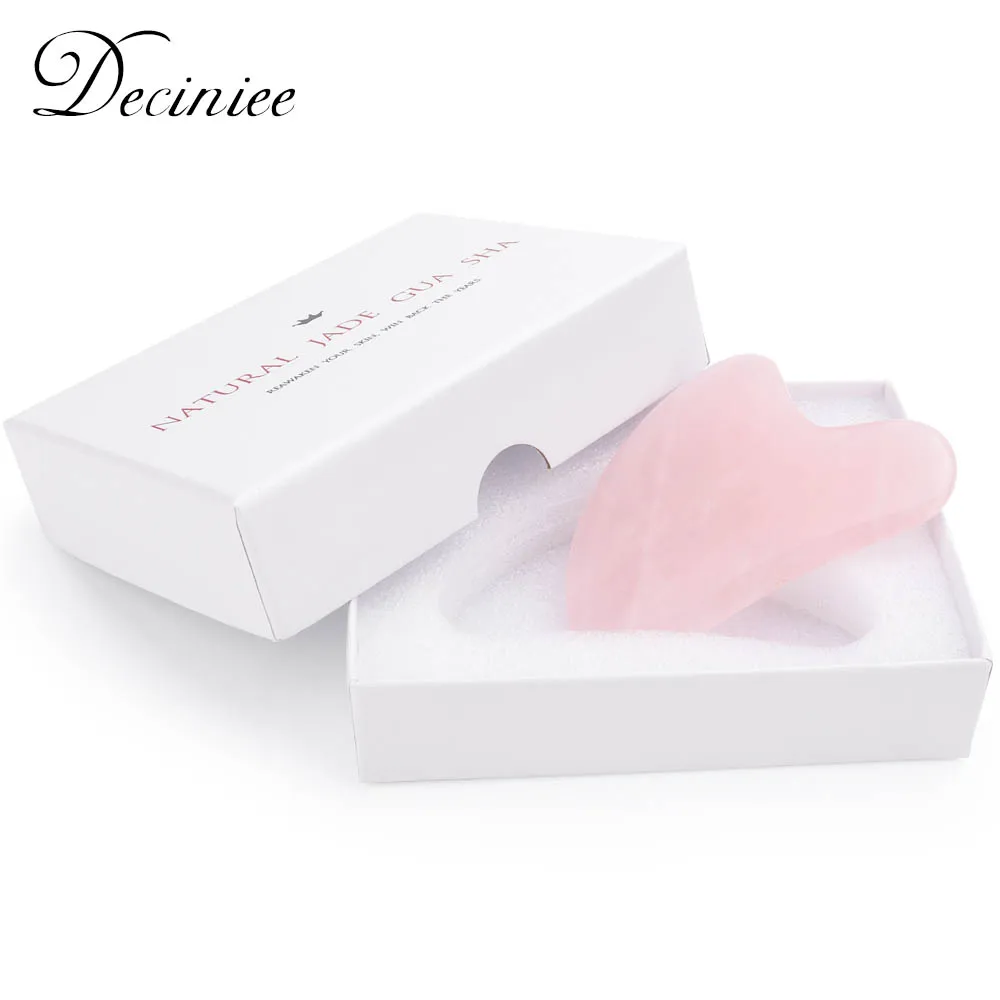 Natural Stone Scraper Heart Horn Type Rose Quartz Jade Guasha Board Tool For Face Neck Back Body Pressure Therapy Face Care Tool
Natural Stone Scraper Heart Horn Type Rose Quartz Jade Guasha Board Tool For Face Neck Back Body Pressure Therapy Face Care Tool
