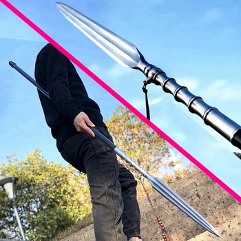 Steel Handle Chinese KungFu/WuShu Lance Sword Saber Sharp High Manganese Steel Spearhead Outdoors/Hunting Long Spear Jian
Steel Handle Chinese KungFu/WuShu Lance Sword Saber Sharp High Manganese Steel Spearhead Outdoors/Hunting Long Spear Jian