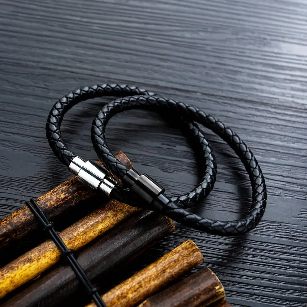 Men Bracelet Stainless Steel Bangles Luxury Brand Punk Mens Retro Black Leather Bracelet Fashion Trend Geometry Metal Button
Men Bracelet Stainless Steel Bangles Luxury Brand Punk Mens Retro Black Leather Bracelet Fashion Trend Geometry Metal Button