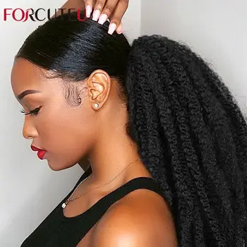Afro Puff Marley Braids Hair Afro Kinky Straight ponytail organic hairpiece Synthetic Crochet Braids Hair Extensions Bulk frizzy
Afro Puff Marley Braids Hair Afro Kinky Straight ponytail organic hairpiece Synthetic Crochet Braids Hair Extensions Bulk frizzy