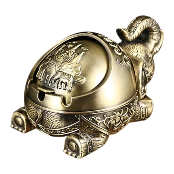 Creative Ashtray Elephant Shaped Metal Seal Ashtray with Lid Anti-Fall Windproof Personality Home Decor Ornaments D
Creative Ashtray Elephant Shaped Metal Seal Ashtray with Lid Anti-Fall Windproof Personality Home Decor Ornaments D