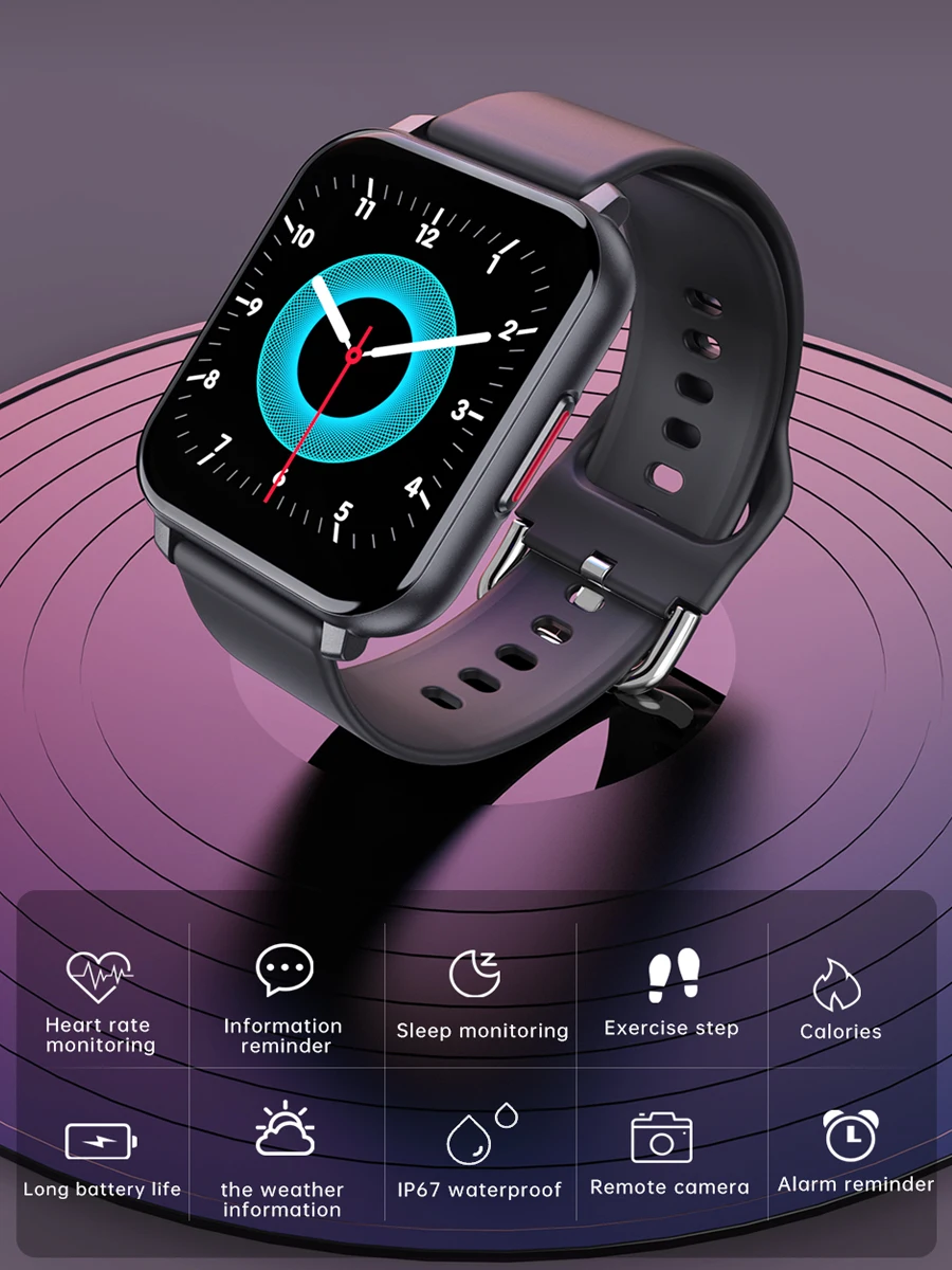 YurKem Smart Watch For Man Full Touch Sports Fitness Tracker Smart Clock Heart Rate Blood Pressure Woman waterproof Band
YurKem Smart Watch For Man Full Touch Sports Fitness Tracker Smart Clock Heart Rate Blood Pressure Woman waterproof Band