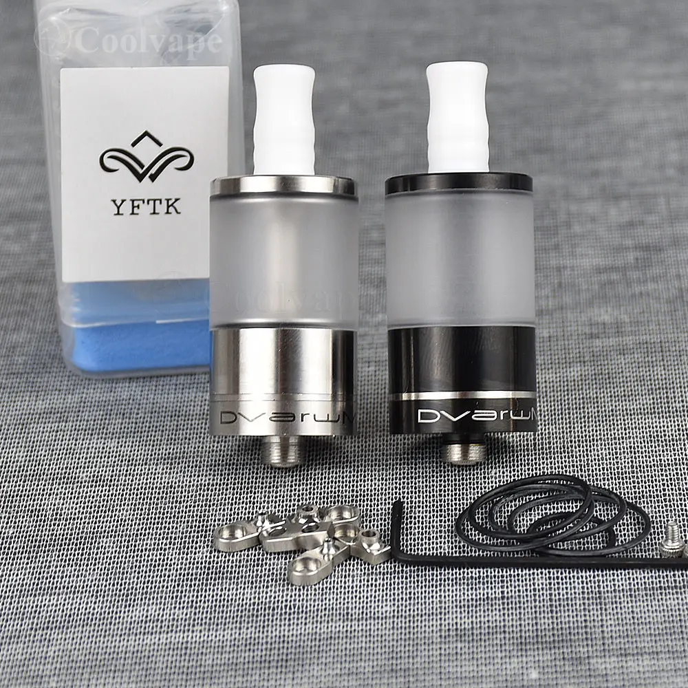 

YFTK Dvarw MTL RTA single coils rta Rebuildable Tank Atomizer 316ss 5ml 22mm Diameter vs YFTK Dvarw MTL fl 22 RTA