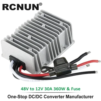 RCNUN New 36V 48V to 12V 30A 360W Voltage Reducer DC DC Step Down Converter CE RoHS High Efficiency Buck Module with Fuse
RCNUN New 36V 48V to 12V 30A 360W Voltage Reducer DC DC Step Down Converter CE RoHS High Efficiency Buck Module with Fuse