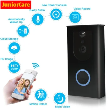 Doorbell Camera PIR Motion Detection 720P Visual Call Intercom Infrared Night Vision Remote Record Smart Home Security Monitor
Doorbell Camera PIR Motion Detection 720P Visual Call Intercom Infrared Night Vision Remote Record Smart Home Security Monitor
