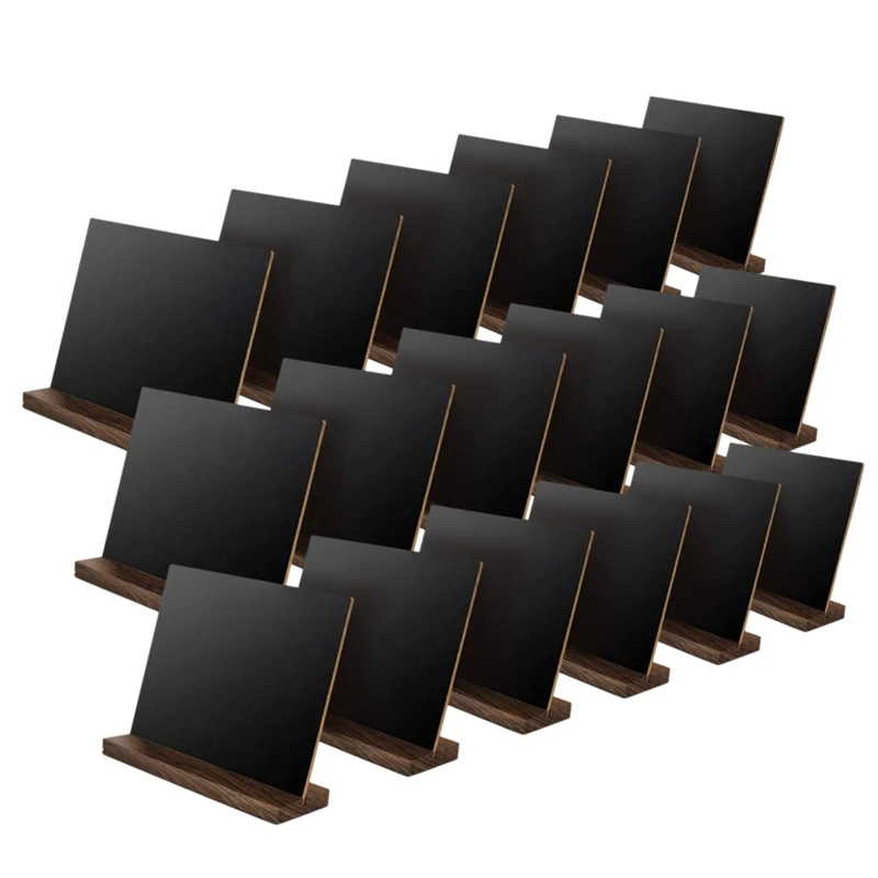 18 Pack Mini Chalkboard Signs 4 x 3.2 Inch Vintage Wooden Tabletop Chalkboard Sign with Base Stand
18 Pack Mini Chalkboard Signs 4 x 3.2 Inch Vintage Wooden Tabletop Chalkboard Sign with Base Stand