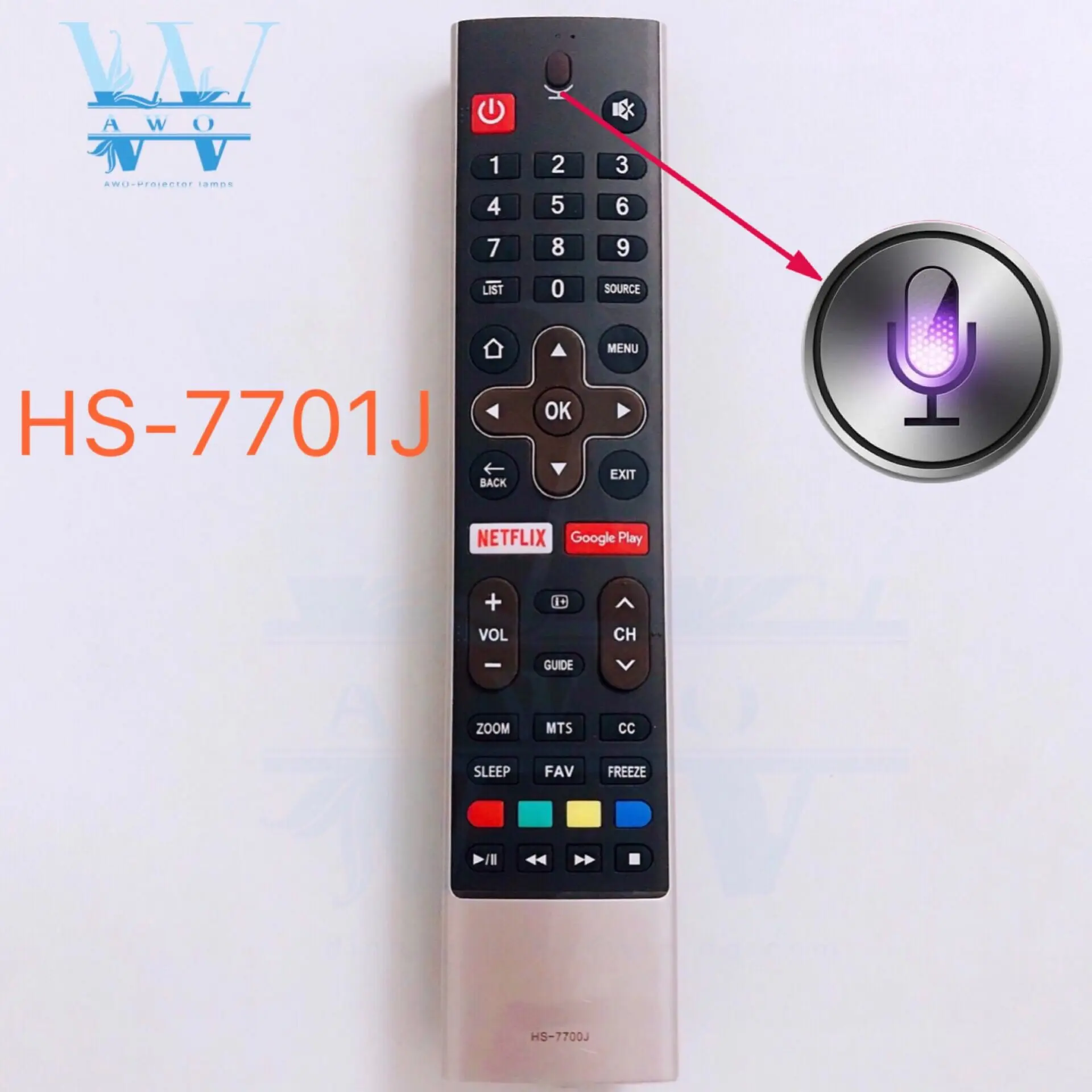 1PCS NEW Used Original HS-7700J HS-7701J For Skyworth TV Voice Remote Control With Netflix Google Play
1PCS NEW Used Original HS-7700J HS-7701J For Skyworth TV Voice Remote Control With Netflix Google Play