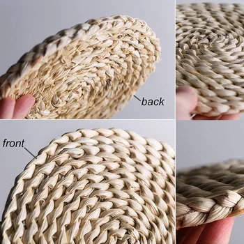 Natural Woven Mat Round Woven Straw Cutlery Mat Rattan Mat Manual Dining Table Mat Insulation Mat Non-Slip Mat
Natural Woven Mat Round Woven Straw Cutlery Mat Rattan Mat Manual Dining Table Mat Insulation Mat Non-Slip Mat