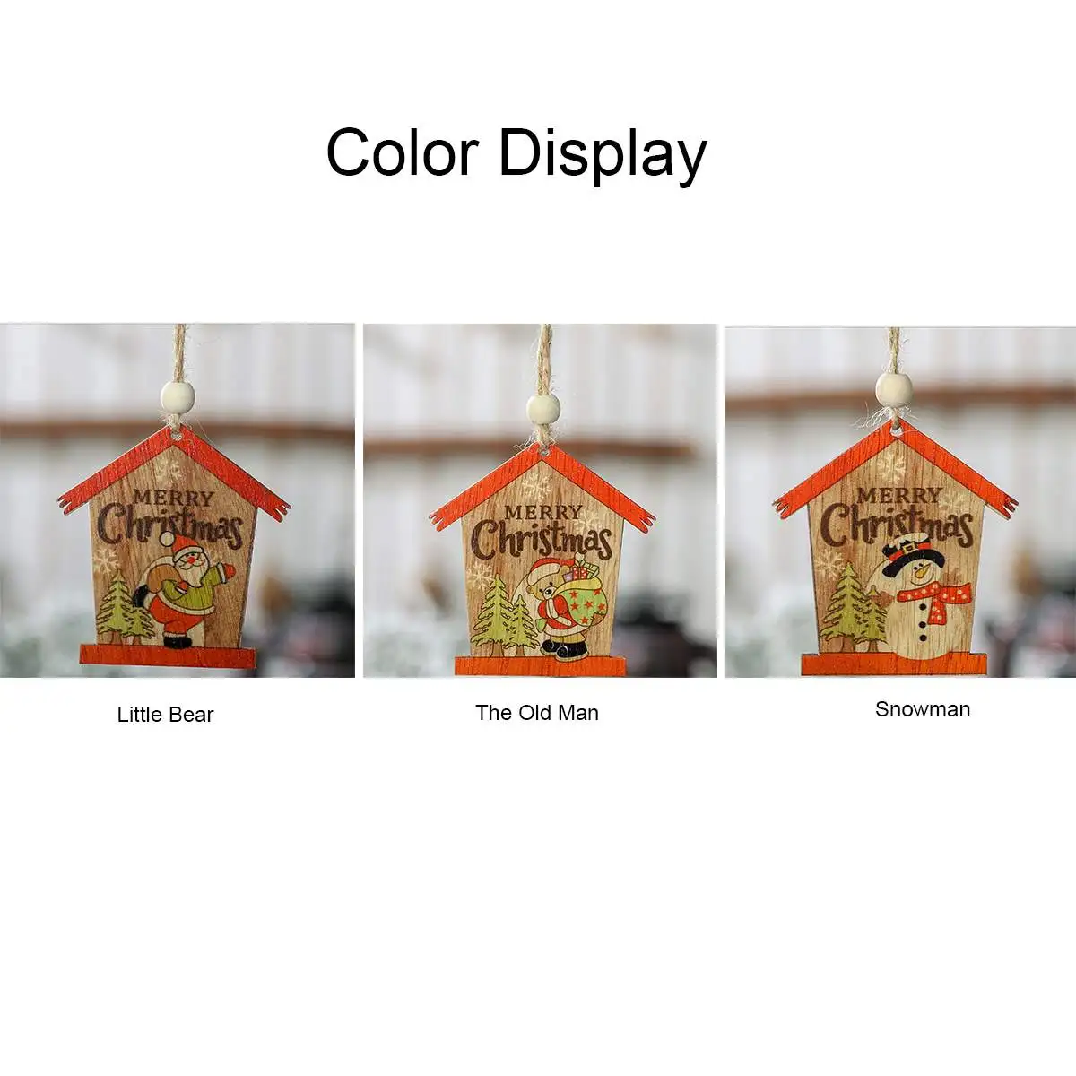 cute chalet new year christmas decorations for home gifts