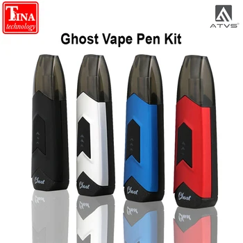New Ghost ATVS All-in-One Vape Pen Kit with Pod Cartridge Built-in 350mAh Rechargeable Battery for E Cigarette Atomizer 1.8ml
New Ghost ATVS All-in-One Vape Pen Kit with Pod Cartridge Built-in 350mAh Rechargeable Battery for E Cigarette Atomizer 1.8ml