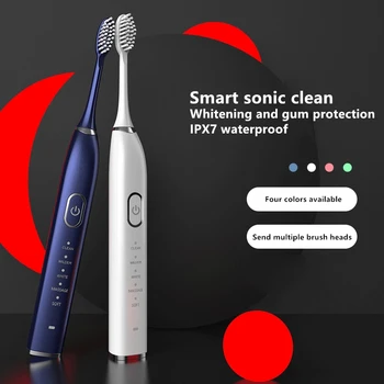 Ultrasonic Sonic Electric Toothbrush 5 Mode USB Rechargeable Electronic Tooth Brush Waterproof Teeth Whitening Dental Brush
Ultrasonic Sonic Electric Toothbrush 5 Mode USB Rechargeable Electronic Tooth Brush Waterproof Teeth Whitening Dental Brush