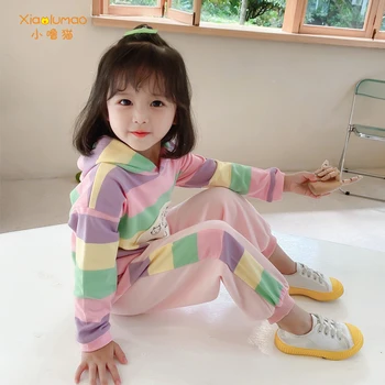 

Autumn girl clothes toddler outfits girl suit clothes 2pc 3-8Y oversize cotton 2020 soft girl clothes wholesale clothing