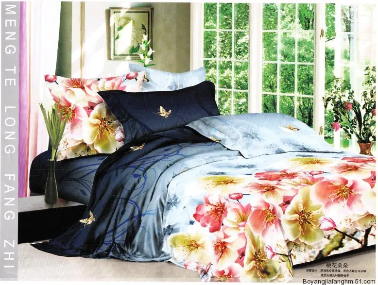 luxury bedding set bed sheet duvet cover pillow case 4pcs full queen size bed sheets set 3d digital printing Peach blossom new
luxury bedding set bed sheet duvet cover pillow case 4pcs full queen size bed sheets set 3d digital printing Peach blossom new