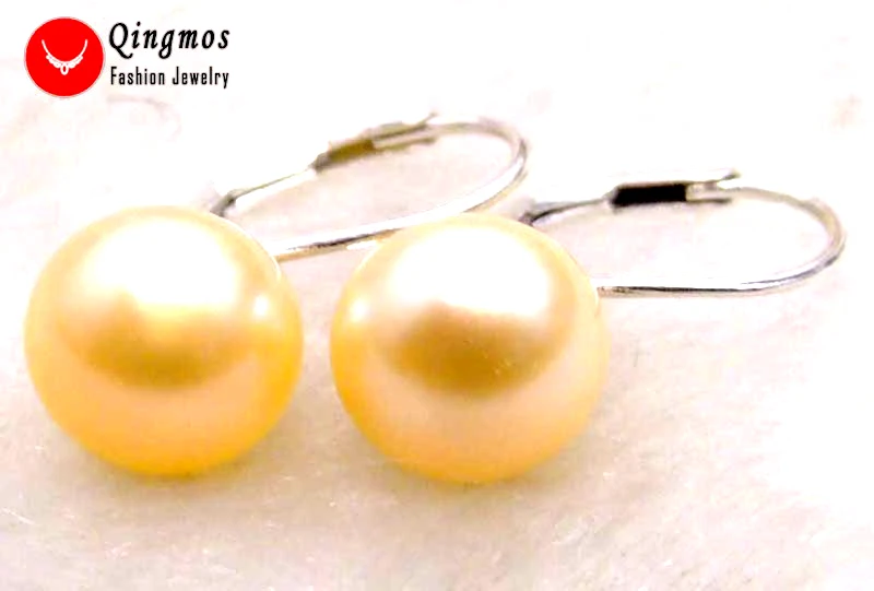 Qingmos Natural Pink Pearl Earrings for Women with 10-11mm Flat Round Freshwater Pearl & Stering Silver 925 Leverback Earring
Qingmos Natural Pink Pearl Earrings for Women with 10-11mm Flat Round Freshwater Pearl & Stering Silver 925 Leverback Earring