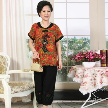 Women Summer Casual Twinset Chinese Style Printing Cotton Blouses And Black Cropped Trousers Sets 2 Pieces Pant Suits For Woman
Women Summer Casual Twinset Chinese Style Printing Cotton Blouses And Black Cropped Trousers Sets 2 Pieces Pant Suits For Woman