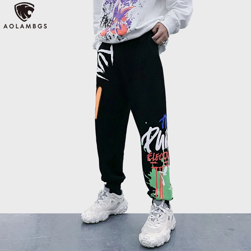 Aolamegs High Street Pants Men Hipster Hip Hop Streetwear Letter Print Graffiti Sweatpants Autumn Casual Hit Color Sport Trouser
Aolamegs High Street Pants Men Hipster Hip Hop Streetwear Letter Print Graffiti Sweatpants Autumn Casual Hit Color Sport Trouser