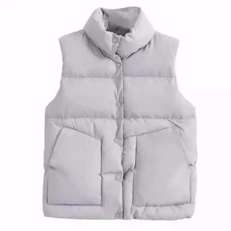 Waistcoat Women Vests New 2020 Sleeveless Jacket Women Clothing Short Slim Thickening Warm Vest Female Jackets Black White