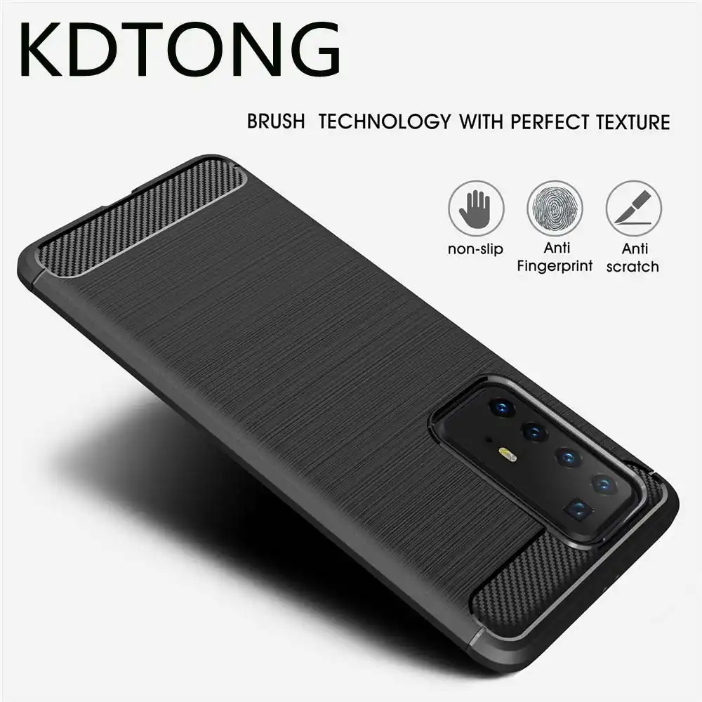 matte soft tpu silicone anti-fall cover for huawei p40 p 40 case