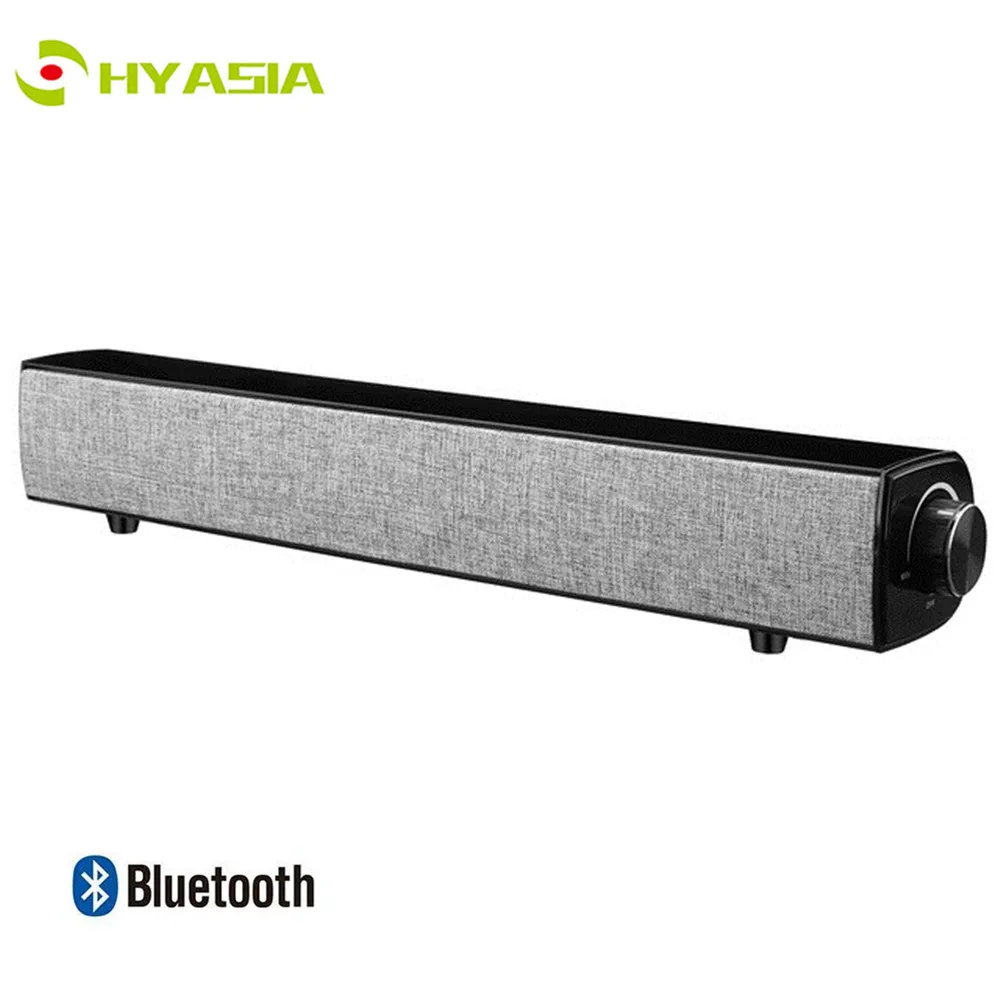 

HYASIA 20W TV Speakers PC bluetooth Soundbar Column Speaker Portable Soundbar Wireless Subwoofer 3D Surround Home Theater Music