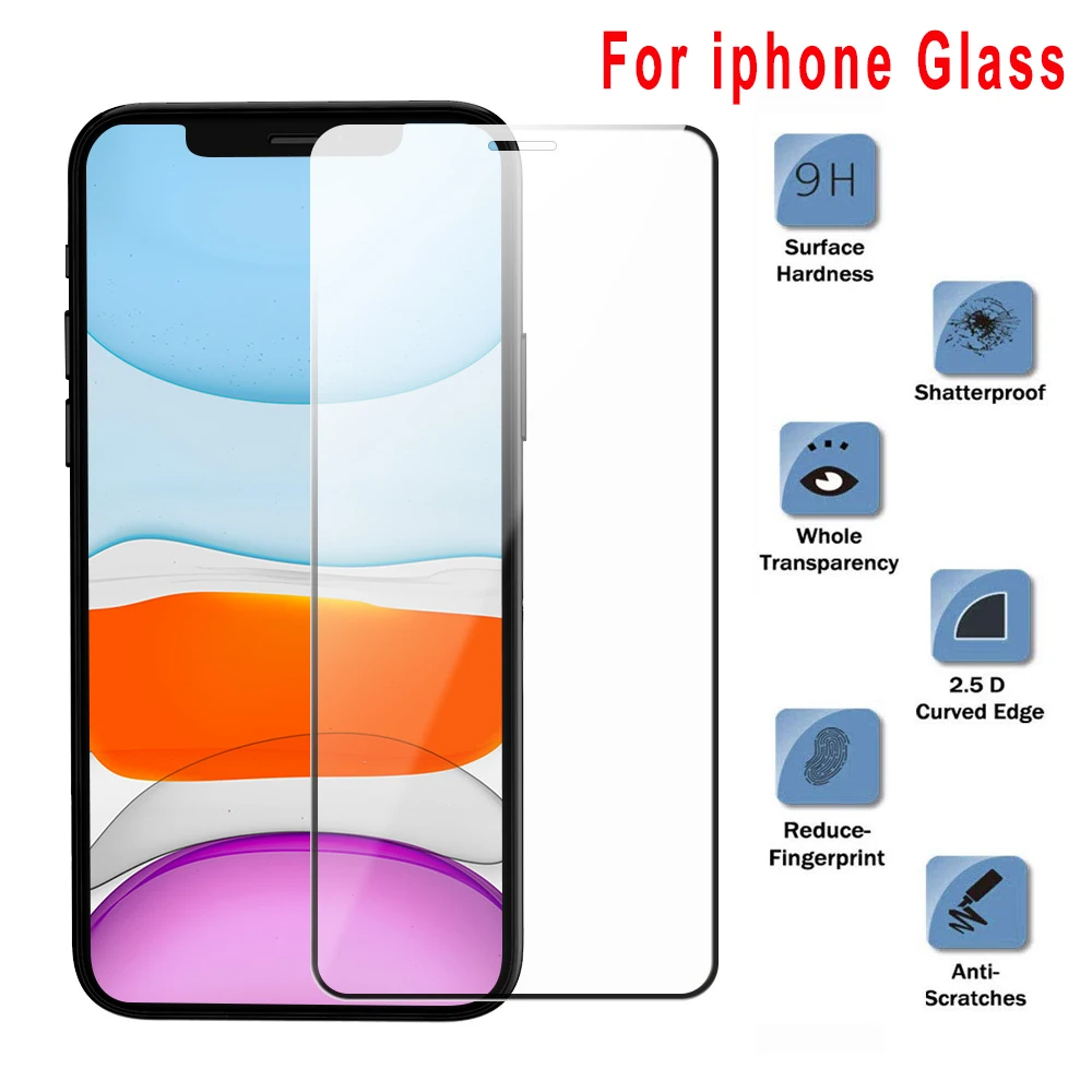 2Pcs Tempered Glass On for iphone X XR 7 8 11 Pro Max 11 XS Screen Protector For iphone 6 6S 7 8 Plus 5 5S 5C SE Tempered film
2Pcs Tempered Glass On for iphone X XR 7 8 11 Pro Max 11 XS Screen Protector For iphone 6 6S 7 8 Plus 5 5S 5C SE Tempered film