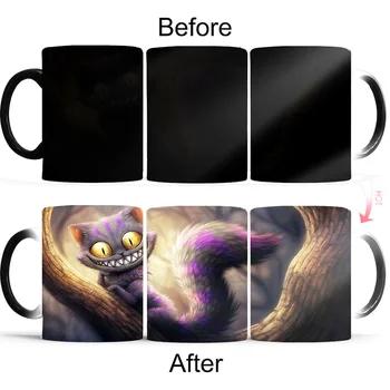 New 350ml Hot Smile Cat Animal Heat Sensitive Coffee Mug Cup Porcelain Magic Color Changing Tea Cups Christmas Creative Gifts
New 350ml Hot Smile Cat Animal Heat Sensitive Coffee Mug Cup Porcelain Magic Color Changing Tea Cups Christmas Creative Gifts