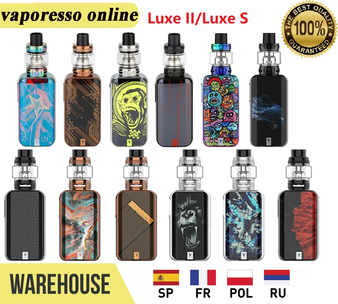 Оригинальный комплект Vaporesso Luxe 2 с питанием от двойной батареи 18650 220 Вт Роскошная