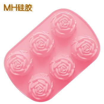 Ming Hao 6 Cavity Rose Silicone Soap Mold High-temperature Resistant Easily Removable Mold Silicone Cake Mold Cold Handmade Soap
Ming Hao 6 Cavity Rose Silicone Soap Mold High-temperature Resistant Easily Removable Mold Silicone Cake Mold Cold Handmade Soap