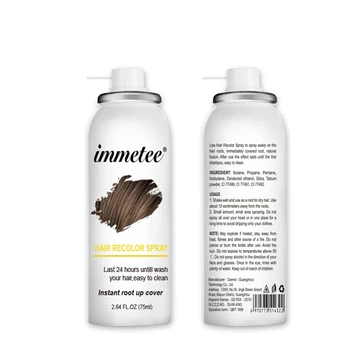 IMMETEE Hair Color Spray Hair Color Repair To Fill The Hair Root Color Light Brown colors 2pc
IMMETEE Hair Color Spray Hair Color Repair To Fill The Hair Root Color Light Brown colors 2pc