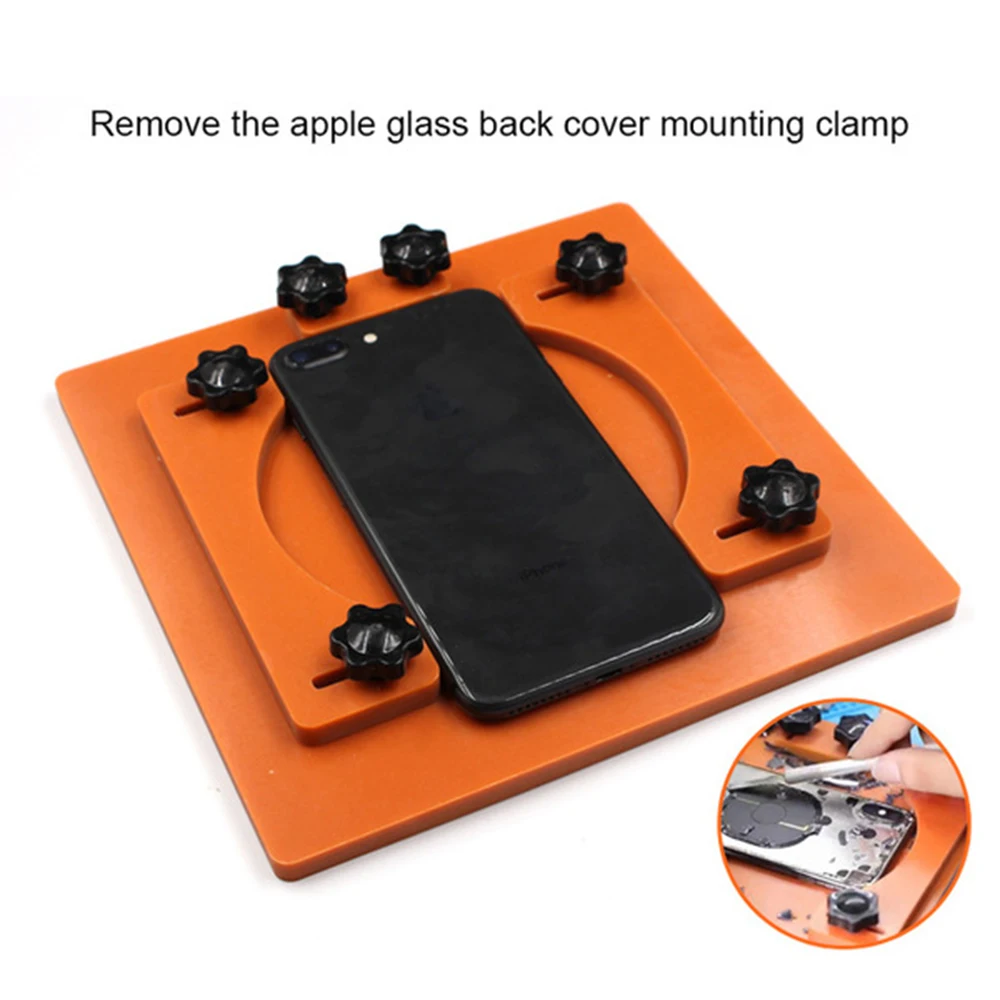 Phone Back Cover Separate Holder Fixture Disassembling Clamping for iPhone X 8 8Plus Broken Glass Back Cover Fix LCD Repair Tool
Phone Back Cover Separate Holder Fixture Disassembling Clamping for iPhone X 8 8Plus Broken Glass Back Cover Fix LCD Repair Tool