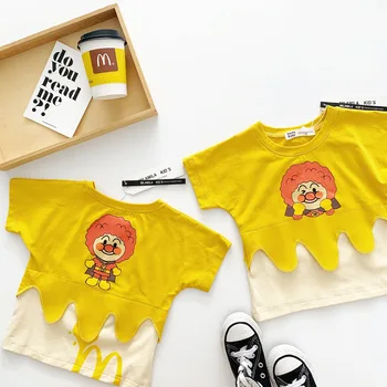 Tonytaobaby Summer New Boys and Girls Cartoon Splicing Short Sleeve Children's Pullover T-shirt Yellow
Tonytaobaby Summer New Boys and Girls Cartoon Splicing Short Sleeve Children's Pullover T-shirt Yellow