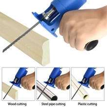 Portable Reciprocating Saw Adapter Electric Drill Modified Electric JigSaw Power Tool Wood Cutter Machine Attachment with Blades
Portable Reciprocating Saw Adapter Electric Drill Modified Electric JigSaw Power Tool Wood Cutter Machine Attachment with Blades