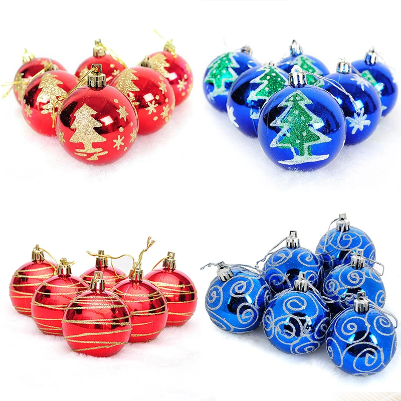 6pcs Christmas Tree Ball Decorations for DIY Xmas Party Wedding 6CM Ball Baubles Hanging Ornament for Home Christmas Decor
6pcs Christmas Tree Ball Decorations for DIY Xmas Party Wedding 6CM Ball Baubles Hanging Ornament for Home Christmas Decor