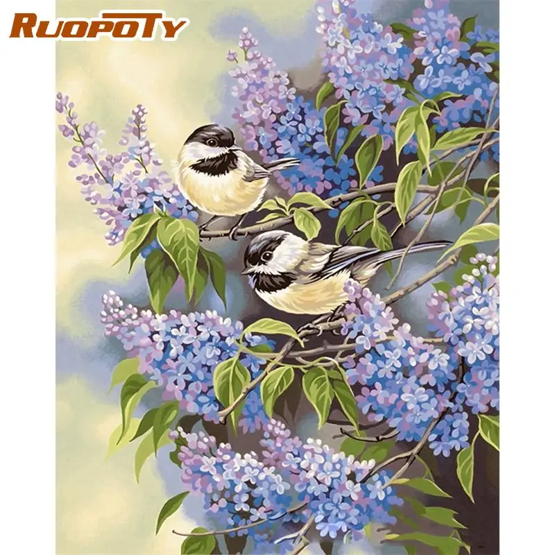 RUOPOTY Frameless Birds Flowers DIY Painting By Numbers Acrylic Paint On Canvas Wall Painting Unique Gift For Home Decor Arts
RUOPOTY Frameless Birds Flowers DIY Painting By Numbers Acrylic Paint On Canvas Wall Painting Unique Gift For Home Decor Arts