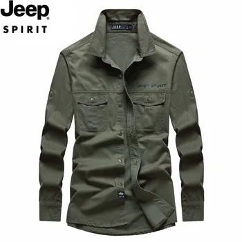JEEP SPIRIT New Brand Spring Shirt Men Solid Color Long Sleeve Turn Down Collar Mens Shirts Camisa Masculina Autumn Cotton Shirt
JEEP SPIRIT New Brand Spring Shirt Men Solid Color Long Sleeve Turn Down Collar Mens Shirts Camisa Masculina Autumn Cotton Shirt