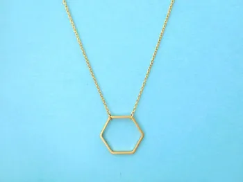 10 Hollow Geometric Hexagon pendant chain Necklace Simple Open Line Hive Hexagon Honeycomb shape Necklace for Wome gift jewelry
10 Hollow Geometric Hexagon pendant chain Necklace Simple Open Line Hive Hexagon Honeycomb shape Necklace for Wome gift jewelry