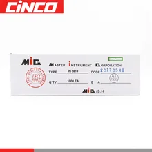 1000 pièces Diode 1A 40V 1N5819 MIC schottky barrière diodes 45mm * 0.6mm pour cellules solaires pv panneau bricolage(China)